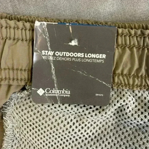 “Columbia” NWT Men’s Khaki/Tan Court Short w/ Pockets Regular Fit Size L - Picture 10 of 14